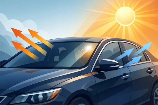 Heat reduction in the car interior with the right solar film
