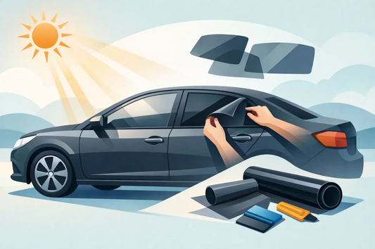 Solar film for model-specific fit in the car