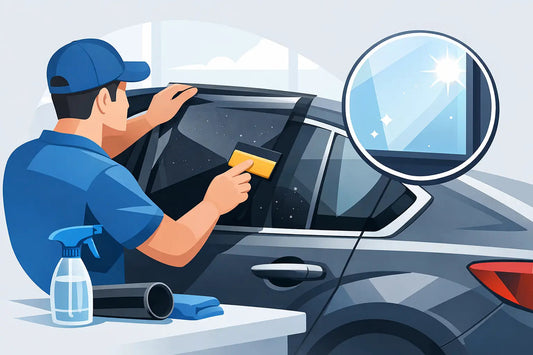 How to apply window tint without dust
