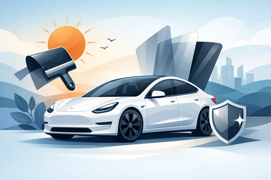 Solfilm Tesla Model 3 - rätt film från start