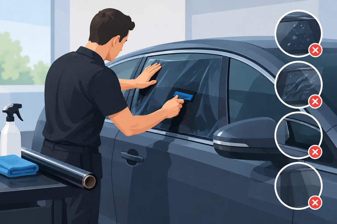 Common mistakes when tinting car windows yourself