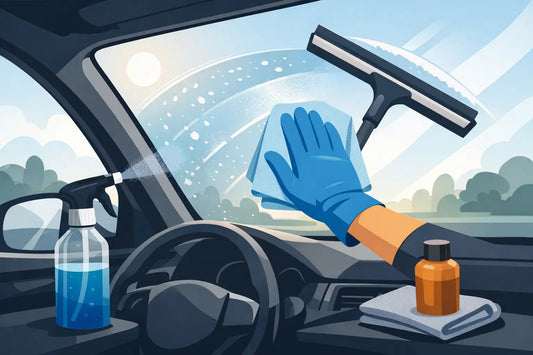 Cleaning the car window before window tint - how to do it right
