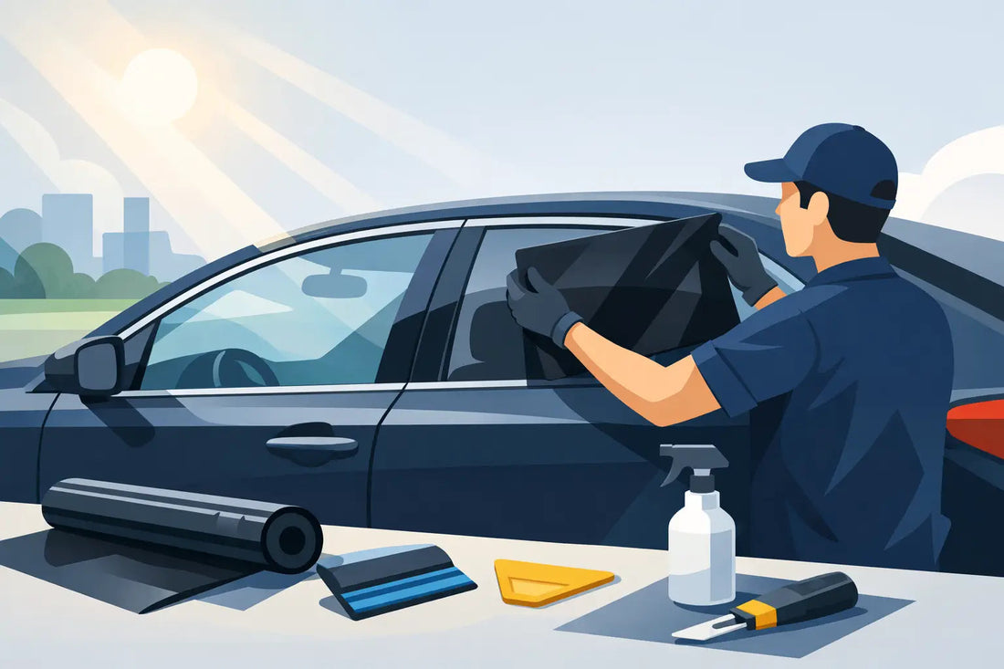 Tint your car windows yourself with pre-cut window tint