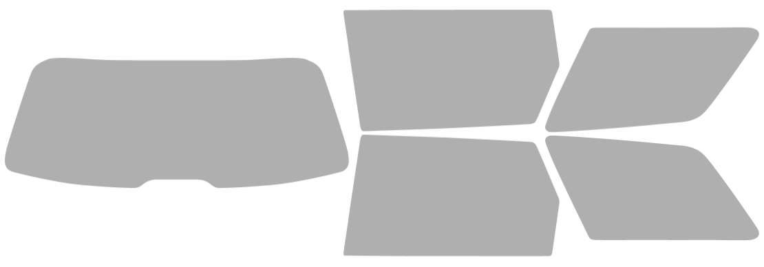 Färdigskuren solfilm Audi A6 Avant (Option 2) 1998-2005