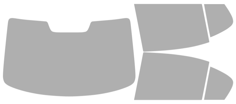 Färdigskuren solfilm BMW 3-Serie Sedan (Option 2) 2006-2011