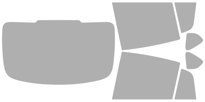 Färdigskuren solfilm BMW X-Serie X4 (Option 1) 2015-2018