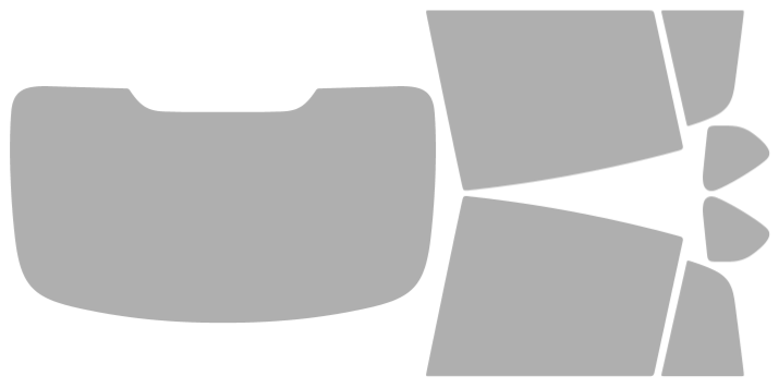 Färdigskuren solfilm BMW X-Serie X4 (Option 2) 2015-2018