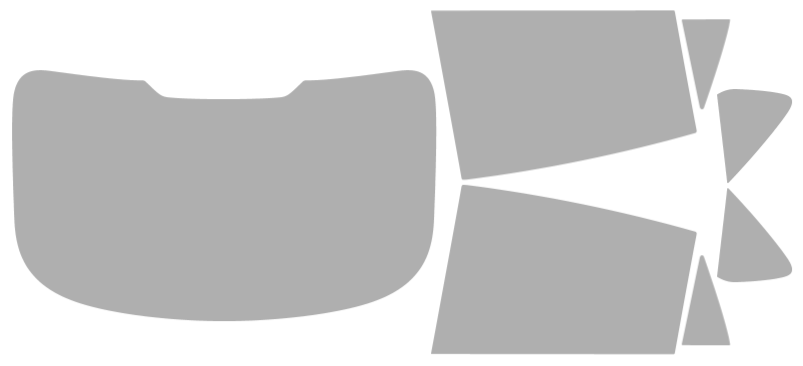 Färdigskuren solfilm BMW X-Serie X6 (Option 2) 2015-2019