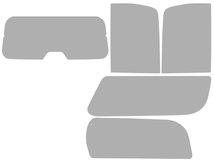 Pre-cut window tint Cadillac Escalade ESV (Option 2) 2007-2014