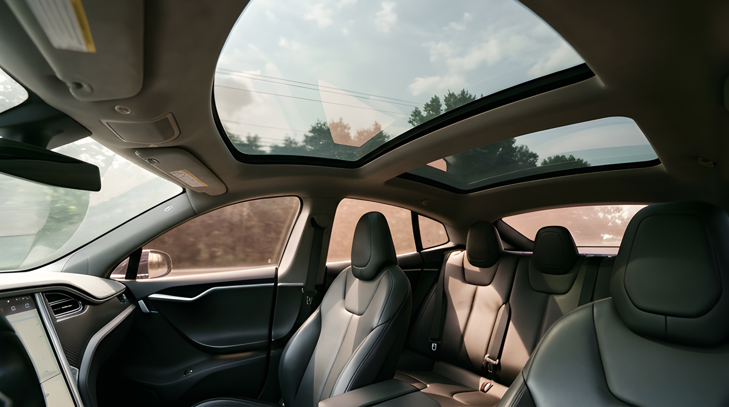Pre-cut solar film sunroof front+rear Tesla Model S 2023-2025