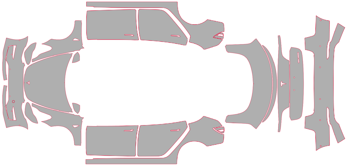 PPF Tesla Model 3 Full Body Kit 2017-2023