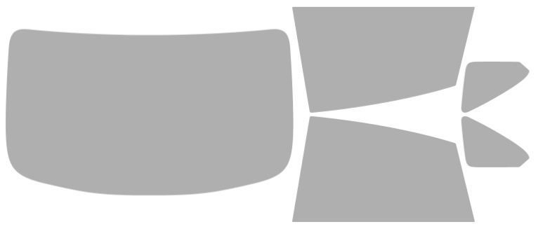 Färdigskuren solfilm BMW 2-serie 228/228 xdrive, M235 xdrive Gran Coupe 4D Sedan (Option 1) 2025-2026