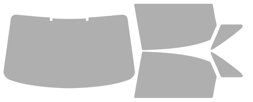 Färdigskuren solfilm Audi A4 4D Sedan (Option 1) 2009-2016