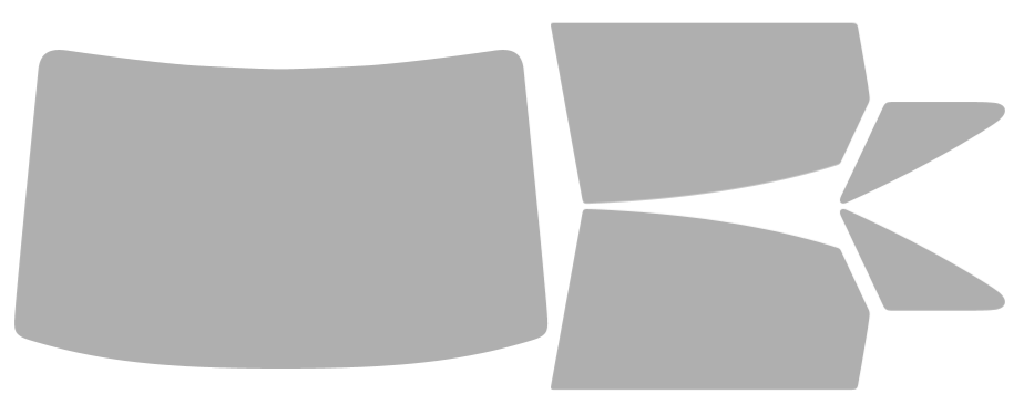 Färdigskuren solfilm Audi A6 4D Sedan (Option 1) 2012-2018