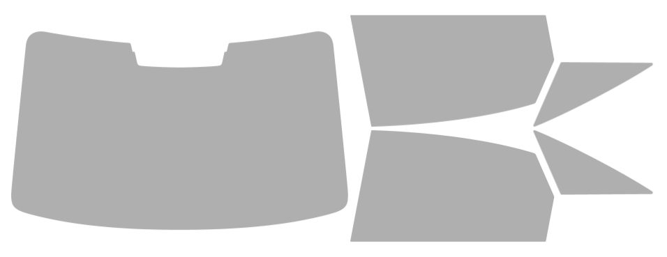 Färdigskuren solfilm Audi A6/S6 4D Sedan (Option 2) 2019-2025