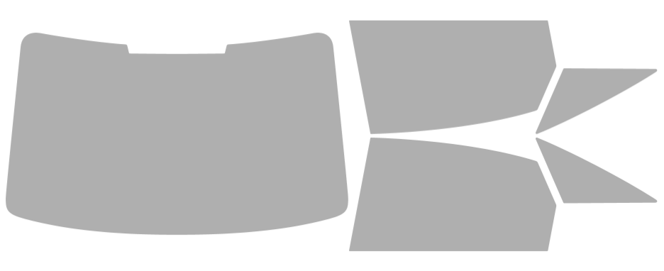 Färdigskuren solfilm Audi A6/S6 4D Sedan (Option 1) 2019-2025