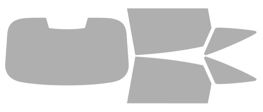 Färdigskuren solfilm Audi A6 Sportback e-tron 4D (Option 2) 2025