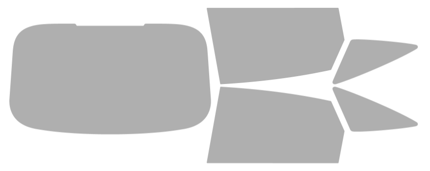 Färdigskuren solfilm Audi A6 Sportback e-tron 4D (Option 1) 2025