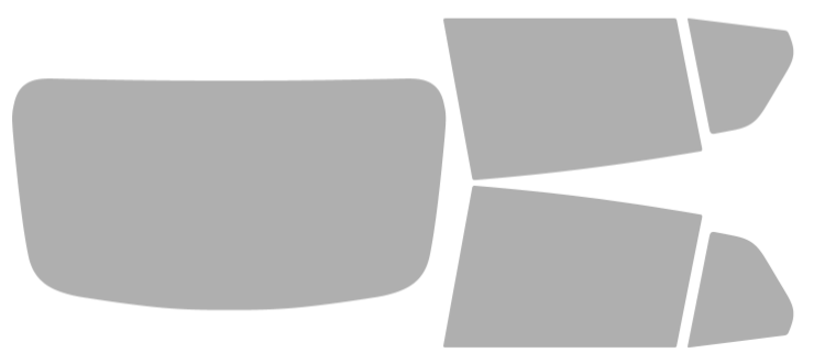 Färdigskuren solfilm BMW X-Serie X2 4D SUV (Option 1) 2024-2025