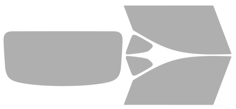 Färdigskuren solfilm BMW X-Serie X4/X4M 4D SUV (Option 1) 2019-2025