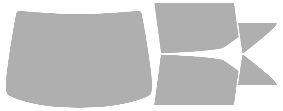 Färdigskuren solfilm Toyota Camry (Option 1) 2015-2017