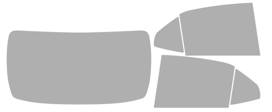 Färdigskuren solfilm Toyota Camry (Option 1) 2018-2024