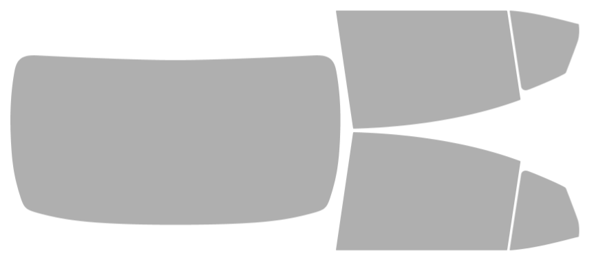 Färdigskuren solfilm Toyota Camry (Option 1) 2025-2026