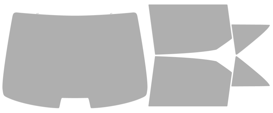 Färdigskuren solfilm Toyota Camry (Option 2) 2015-2017