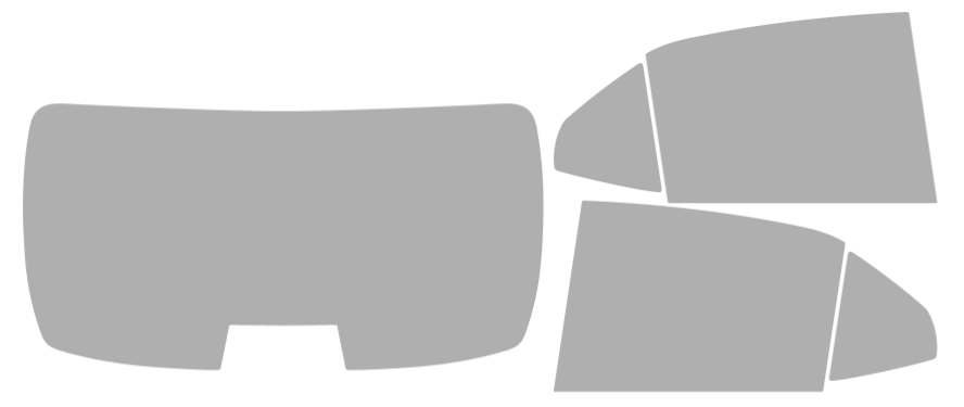 Färdigskuren solfilm Toyota Camry (Option 2) 2018-2024