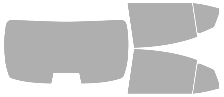 Färdigskuren solfilm Toyota Camry (Option 2) 2025-2026