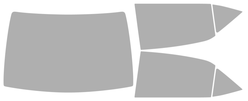 Färdigskuren solfilm Toyota Corolla Sedan (Option 1) 2014-2019