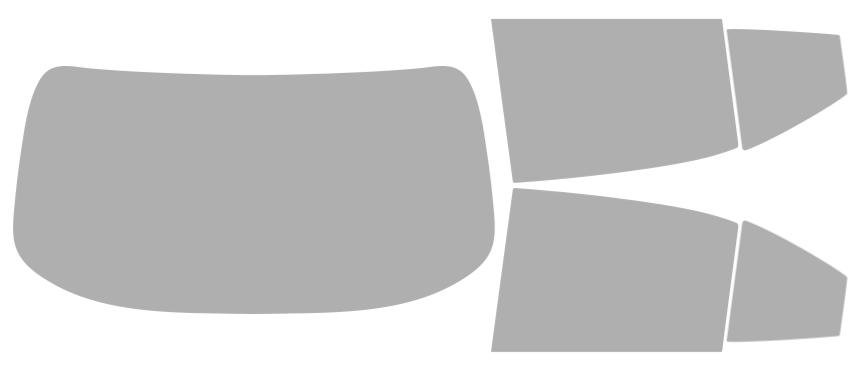 Färdigskuren solfilm Toyota Corolla Sedan (Option 1) 2020-2026