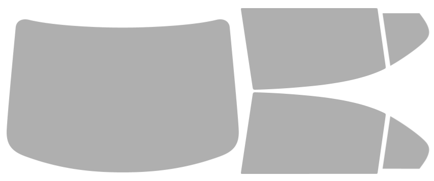 Färdigskuren solfilm Volkswagen Jetta 4D Sedan (Option 1) 2011-2018