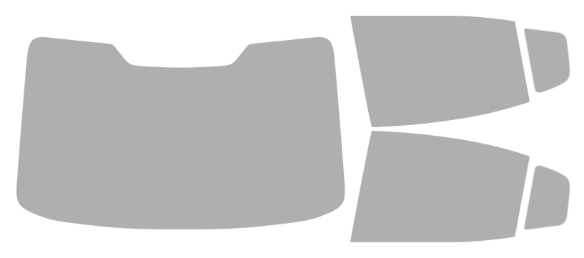 Färdigskuren solfilm Volvo S60 4D Sedan (Option 2) 2019-2025