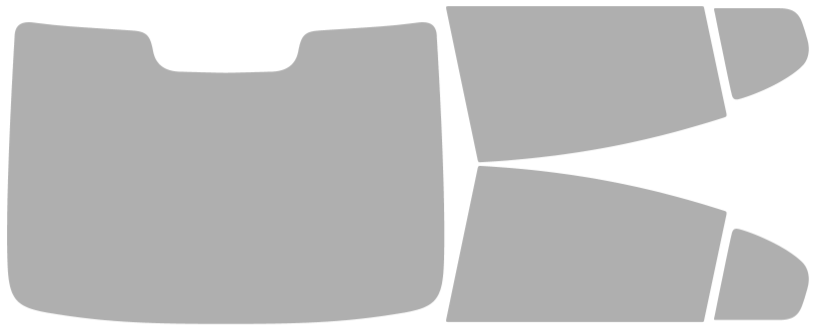 Färdigskuren solfilm Volvo S60 Inscription 4D Sedan (Option 2) 2016-2018