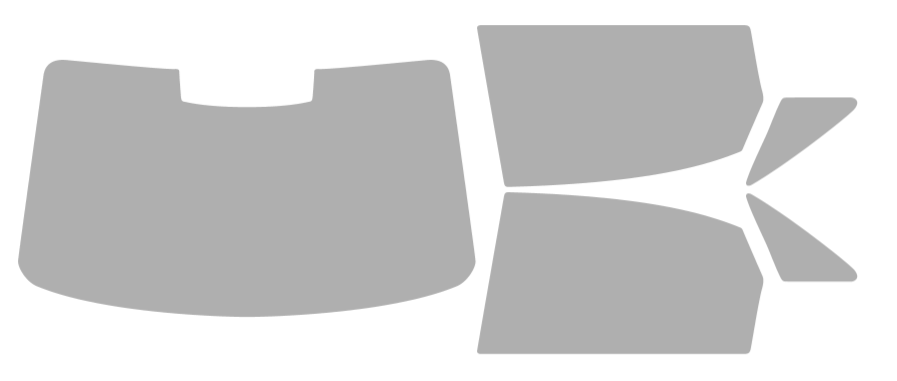 Färdigskuren solfilm Audi A4 Sedan (Option 2) 2009-2016