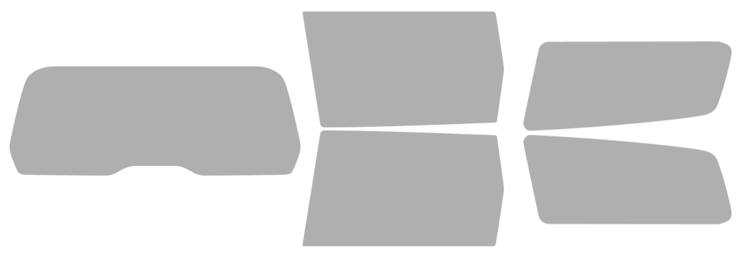 Färdigskuren solfilm Volvo V70/XC70 2008-2016 (Option 1)