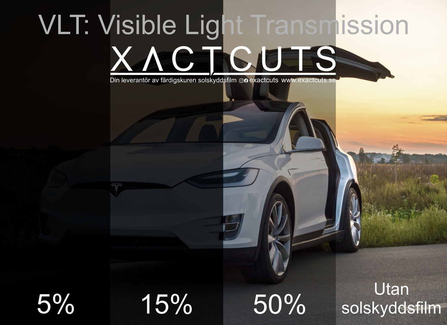 Färdigskuren solfilm Abarth 595 Facelift 3D 2016-2024