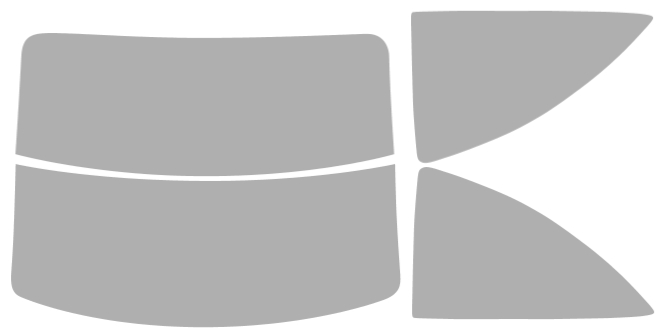 Färdigskuren solfilm Volkswagen Beetle Halvkombi (Option 2) 1998-2010