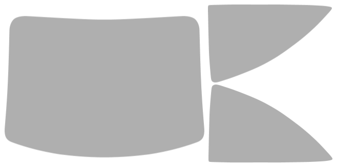 Färdigskuren solfilm Volkswagen Beetle Turbo Halvkombi (Option 1) 1998-2010