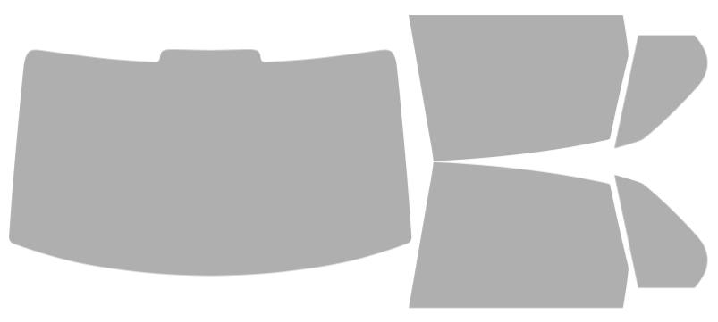 Färdigskuren solfilm Volkswagen Jetta/GLI Sedan (Option 1) 2006-2010